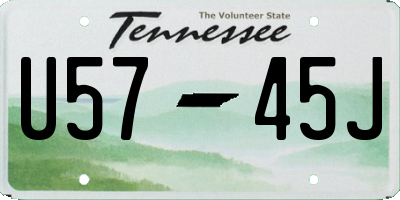 TN license plate U5745J