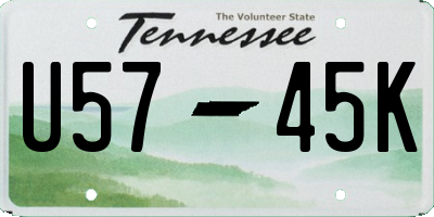 TN license plate U5745K