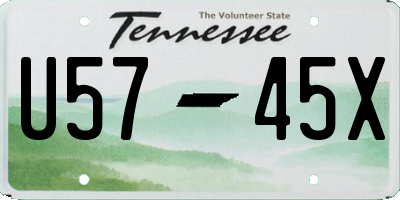 TN license plate U5745X