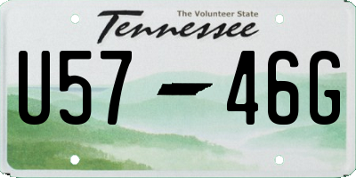TN license plate U5746G