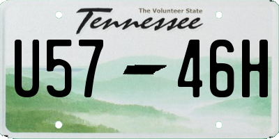 TN license plate U5746H