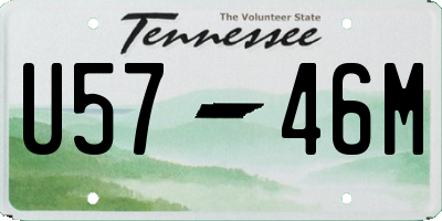 TN license plate U5746M