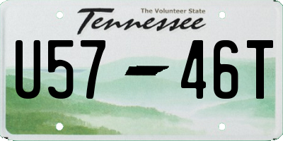 TN license plate U5746T