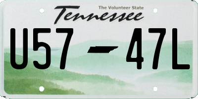 TN license plate U5747L