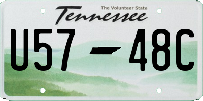 TN license plate U5748C
