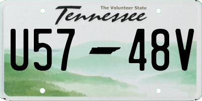TN license plate U5748V