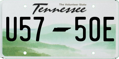 TN license plate U5750E