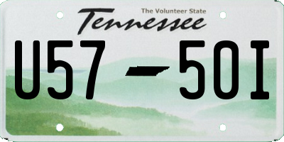 TN license plate U5750I