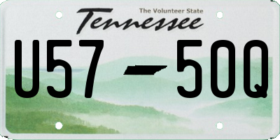 TN license plate U5750Q