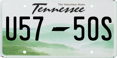 TN license plate U5750S