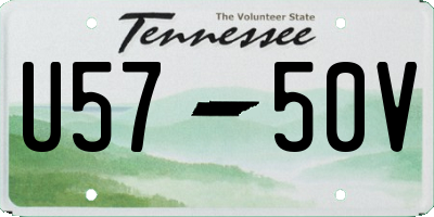 TN license plate U5750V