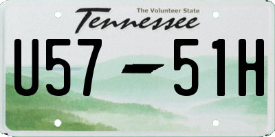 TN license plate U5751H