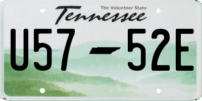 TN license plate U5752E