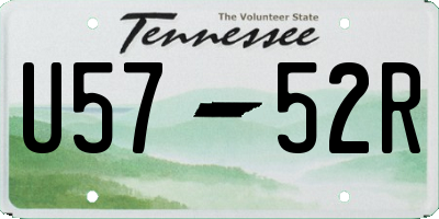 TN license plate U5752R