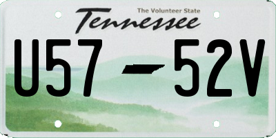 TN license plate U5752V