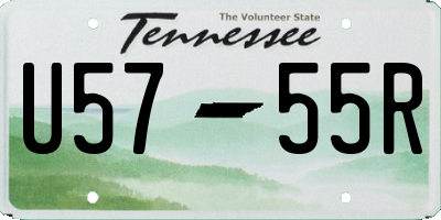 TN license plate U5755R
