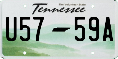 TN license plate U5759A