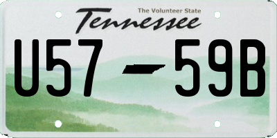 TN license plate U5759B