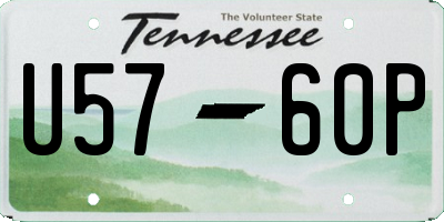 TN license plate U5760P