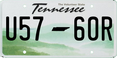 TN license plate U5760R