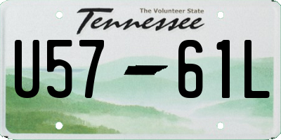 TN license plate U5761L