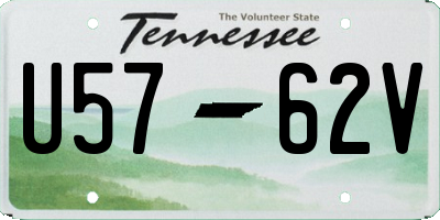 TN license plate U5762V