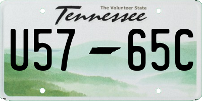TN license plate U5765C