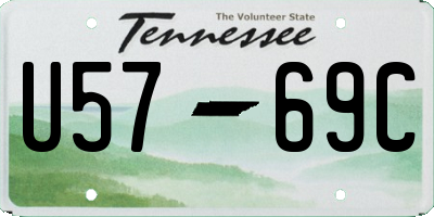 TN license plate U5769C