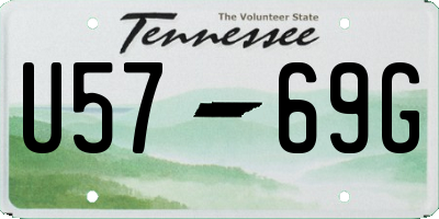 TN license plate U5769G