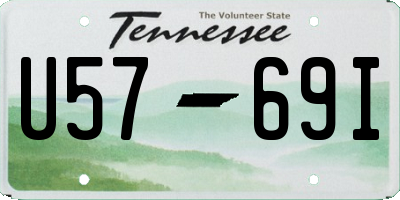TN license plate U5769I