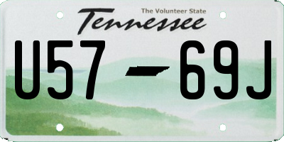TN license plate U5769J