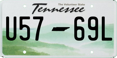 TN license plate U5769L