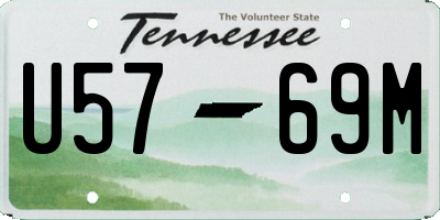 TN license plate U5769M
