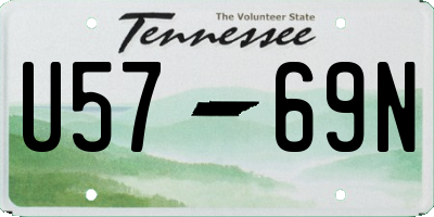 TN license plate U5769N