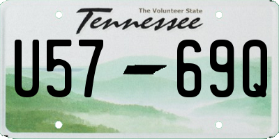 TN license plate U5769Q