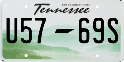 TN license plate U5769S