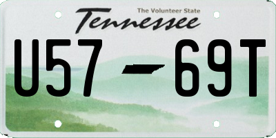 TN license plate U5769T