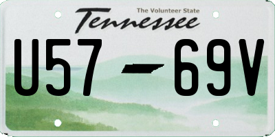 TN license plate U5769V