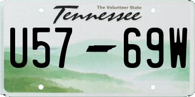 TN license plate U5769W