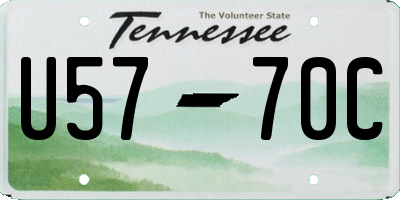 TN license plate U5770C