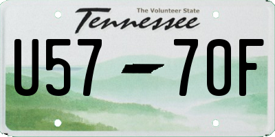 TN license plate U5770F