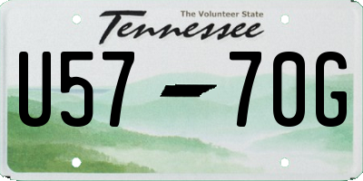 TN license plate U5770G