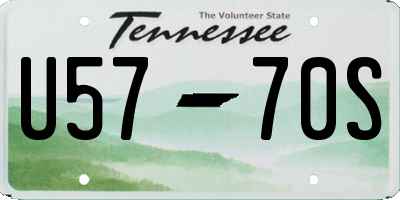 TN license plate U5770S