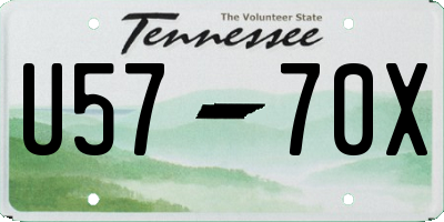 TN license plate U5770X
