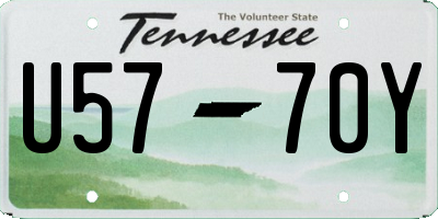 TN license plate U5770Y