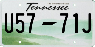 TN license plate U5771J