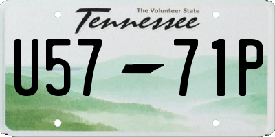 TN license plate U5771P