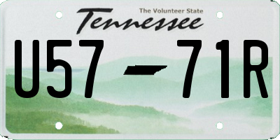 TN license plate U5771R