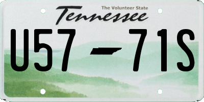 TN license plate U5771S
