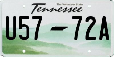 TN license plate U5772A
